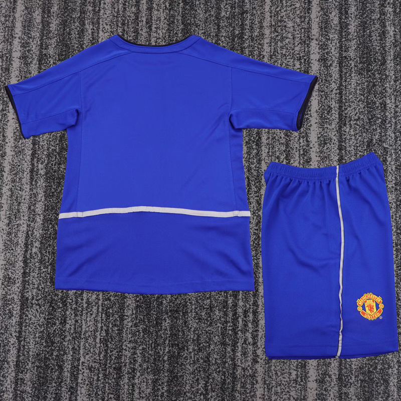 2002-2003 Man Utd Away Kids Retro Soccer Jersey