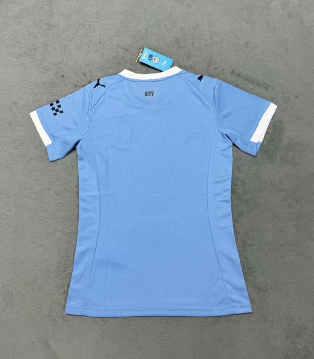 25-26 Man City Home Women Soccer Jersey (女)