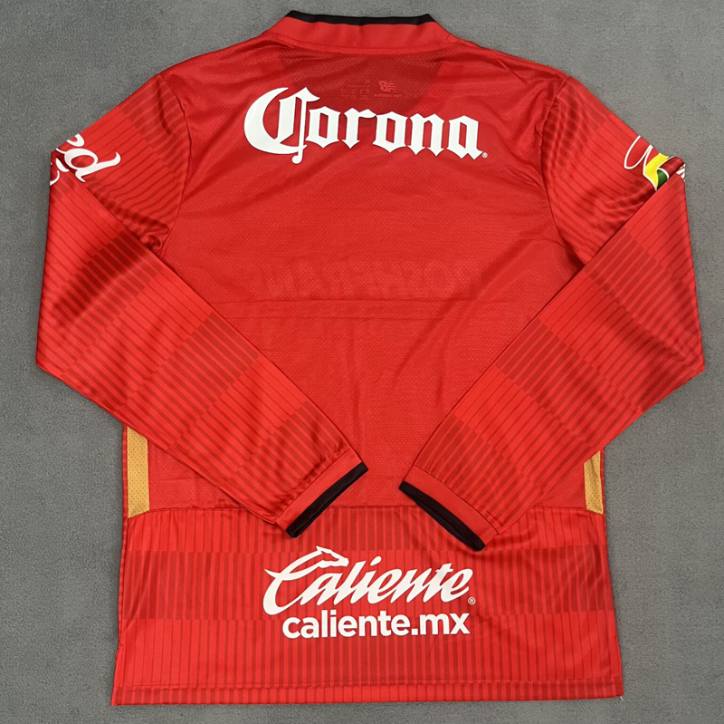 25-26 Toluca Home Long Sleeve Soccer Jersey (长袖)