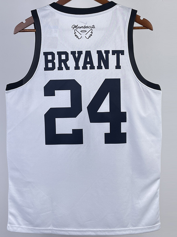 2023 LAKERS BRYANT #24 White MAMBA Top Quality ...