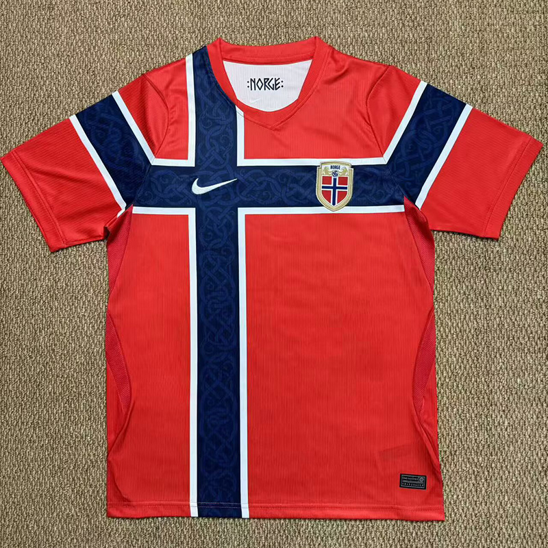 26-27 Norway Red Fans Soccer Jersey