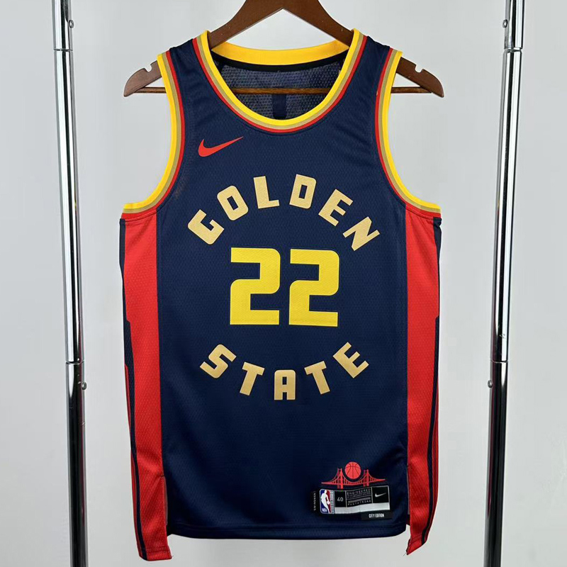 24-25 WARRIORS WIGGINS #22 Black City Edition Top Quality Hot Pressing NBA Jersey