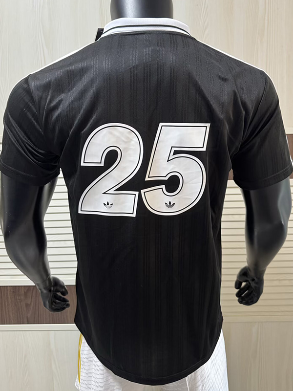 2025 Ad Oasis Joint Edition #25 Player Version Black Polo Short Sleeve (白边)