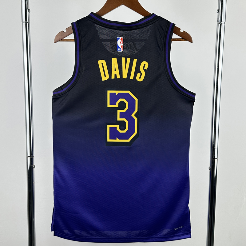 24-25 LAKERS DAVIS #3 Royal blue City Edition Top Quality Hot Pressing NBA Jersey