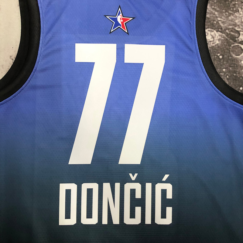 2023 ALL STAR DONCIC #77 Blue Top Quality Hot P...