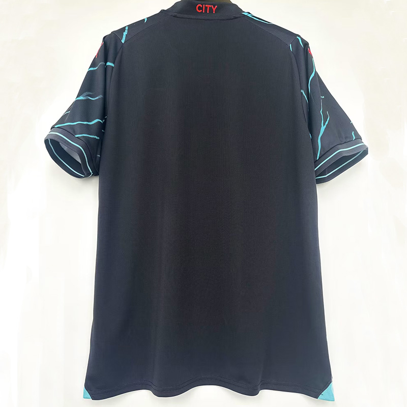 23-24 Man City Third 1:1 Fans Soccer Jersey