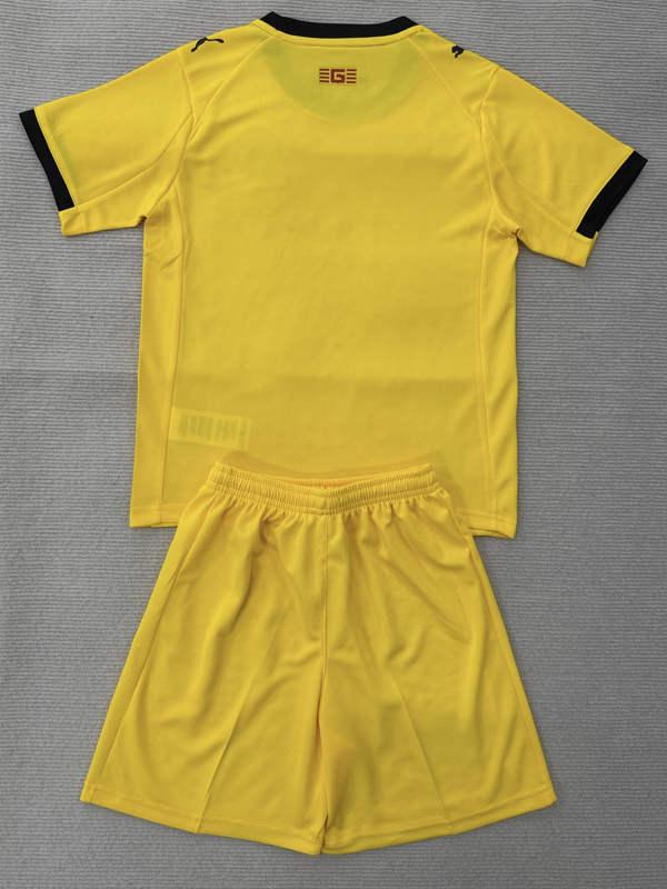 25-26 Girona Away Kids Soccer Jersey