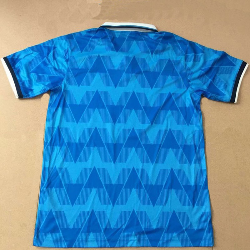 1989-1990 Lazio Home Retro Blue Soccer Jersey