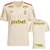 25-26 Flamengo Third Prints Sponsors Fans Soccer Jersey