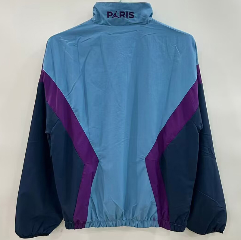 25-26 PSG Jordan Light blue Windbreaker