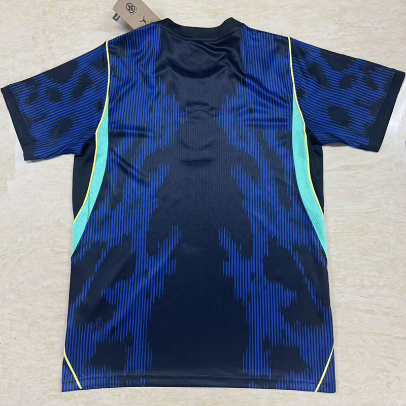 26-27 Brazil  Blue Fans Soccer Jersey