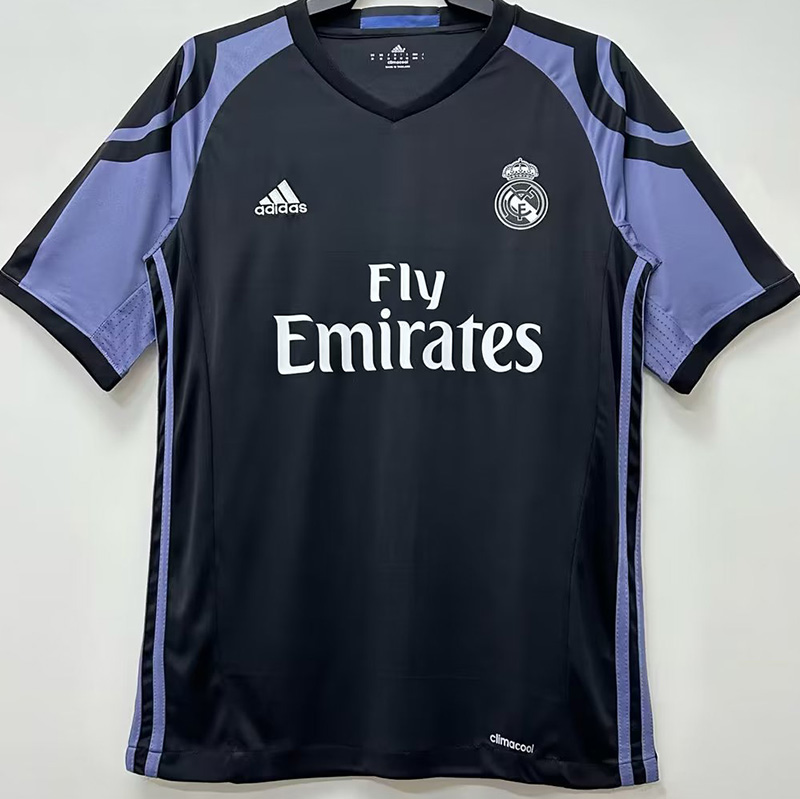 2016-2017 RMA Away Black Retro Soccer Jersey
