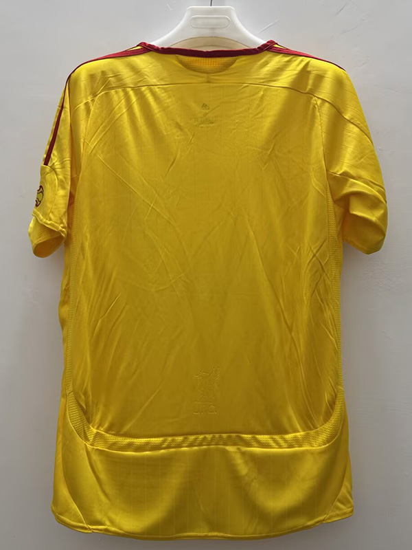 2006-2007 LIV  Yellow Retro Soccer Jersey