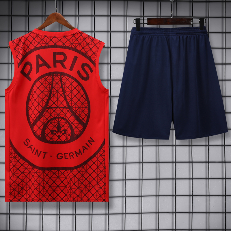 25-26 PSG Red Tank top and shorts suit