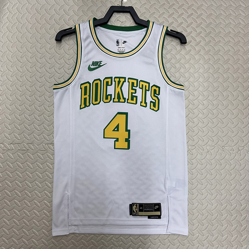 22-23 ROCKETS GREEN #4 White Top Quality Hot Pr...