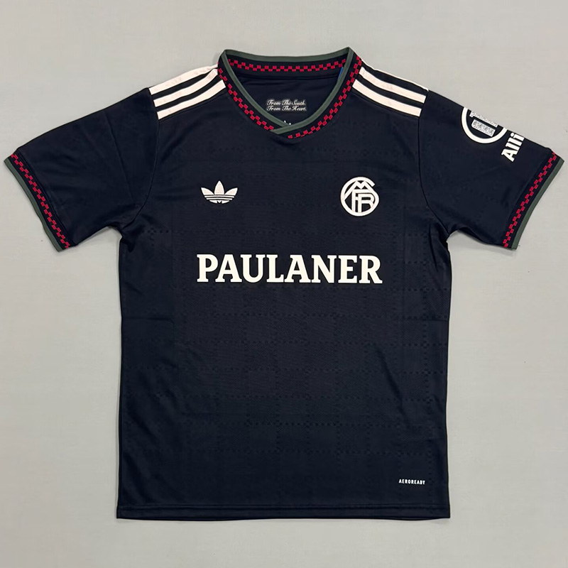 25-26 Bayern Third Fans Soccer Jersey (PAULANER广告)