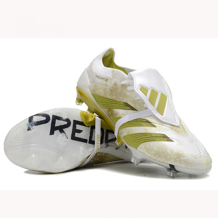 PREDATOR ACCURACY FG BOOTS FG Soccer Shoes-White/Gold