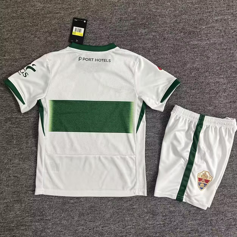 25-26 Elche CF Home Kids Soccer Jersey