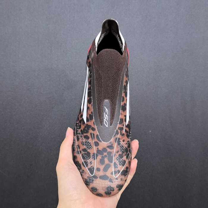 F50+ FG Soccer Shoes-Black/Brown