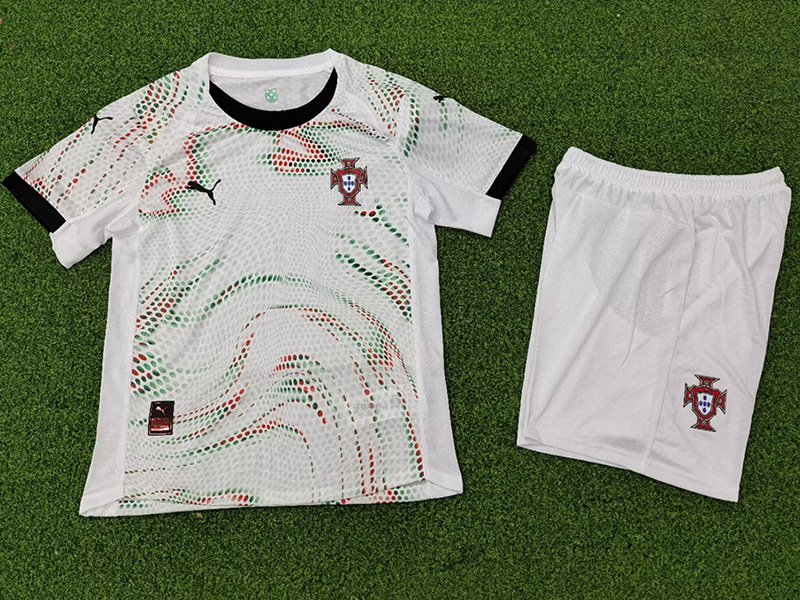 25-26 Portugal Away Kids Player Version Soccer Jersey *PM(球员童装)