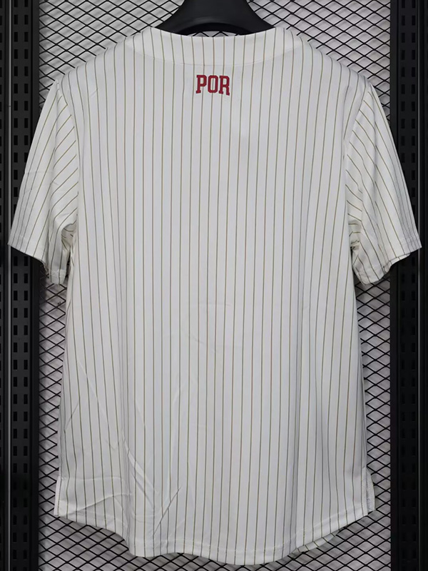 25-26 Portugal White Casual Edition Baseball Jersey (RONALDO 7)
