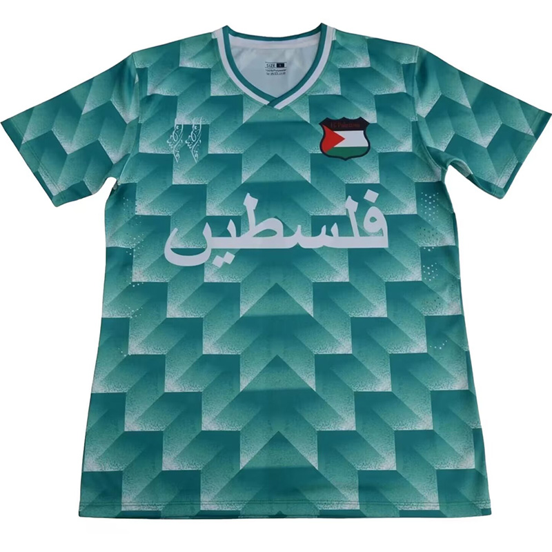 24-25 Palestina FC Light Green Fans Soccer Jersey (浅绿)