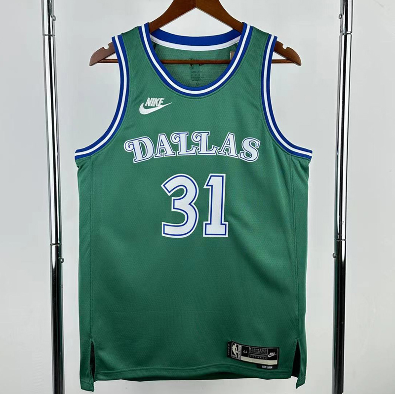 25-26 Dallas Mavericks THOMPSON #31 Green Retro Top Quality Hot Pressing NBA Jersey