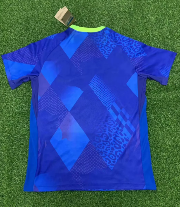 25-26 Brazil blue  Fans Soccer Jersey