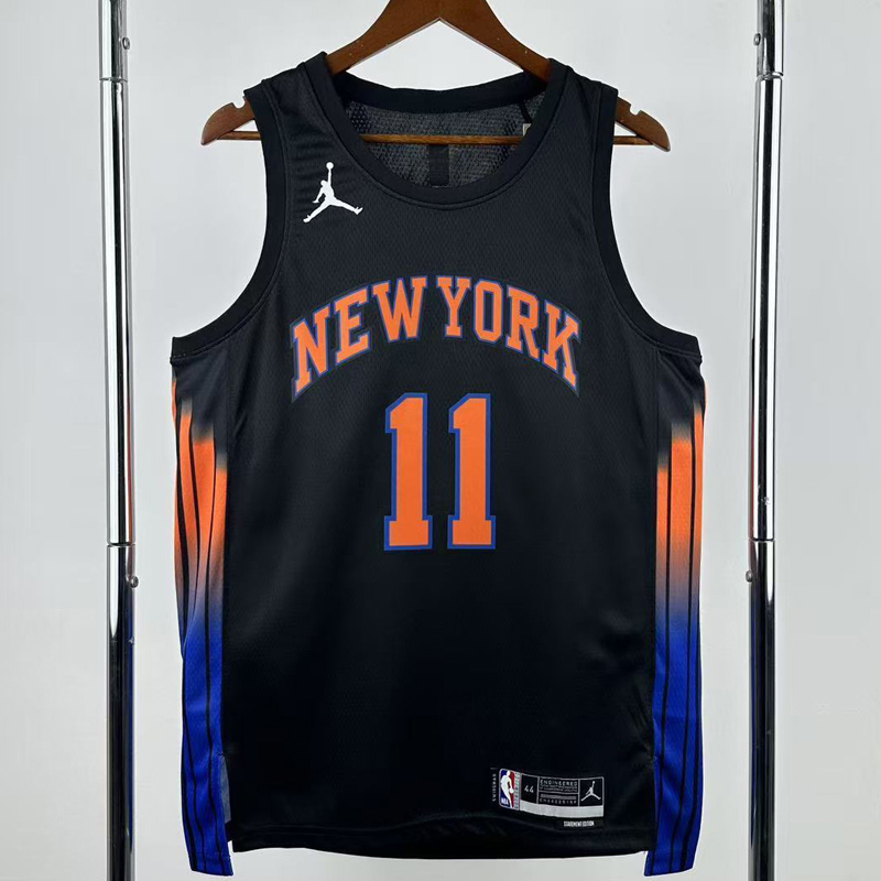 25-26 KNICKS BRUNSON #11 Black Top Quality Hot Pressing NBA Jersey