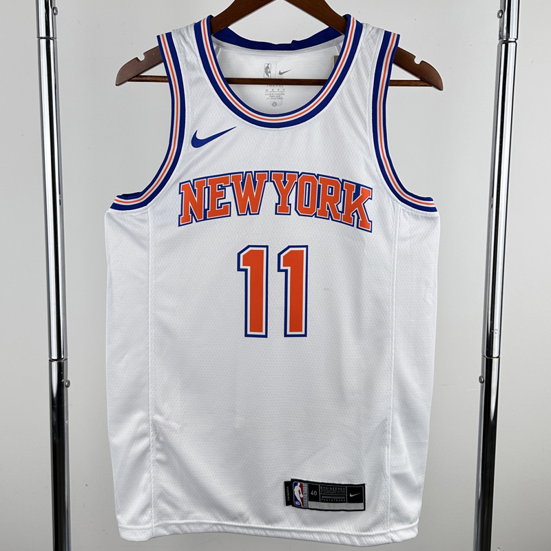 2018-19 KNICKS BRUNSON #11 White Top Quality Hot Pressing NBA Jersey