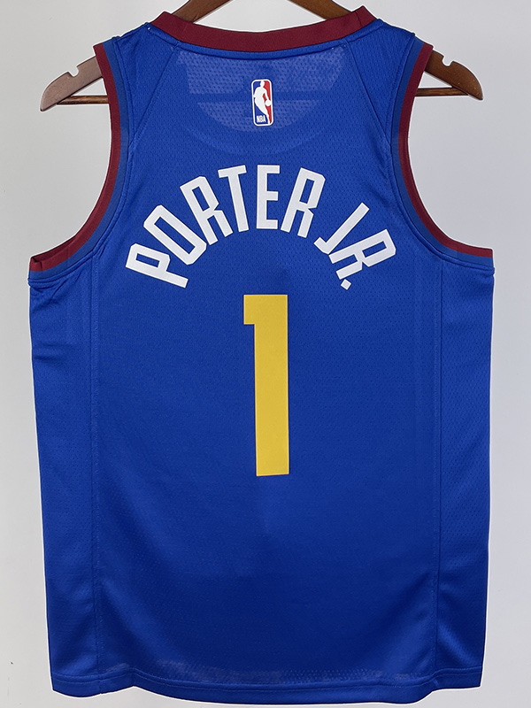 20-21 Nuggets PORTER JR. #1 Blue Top Quality Ho...